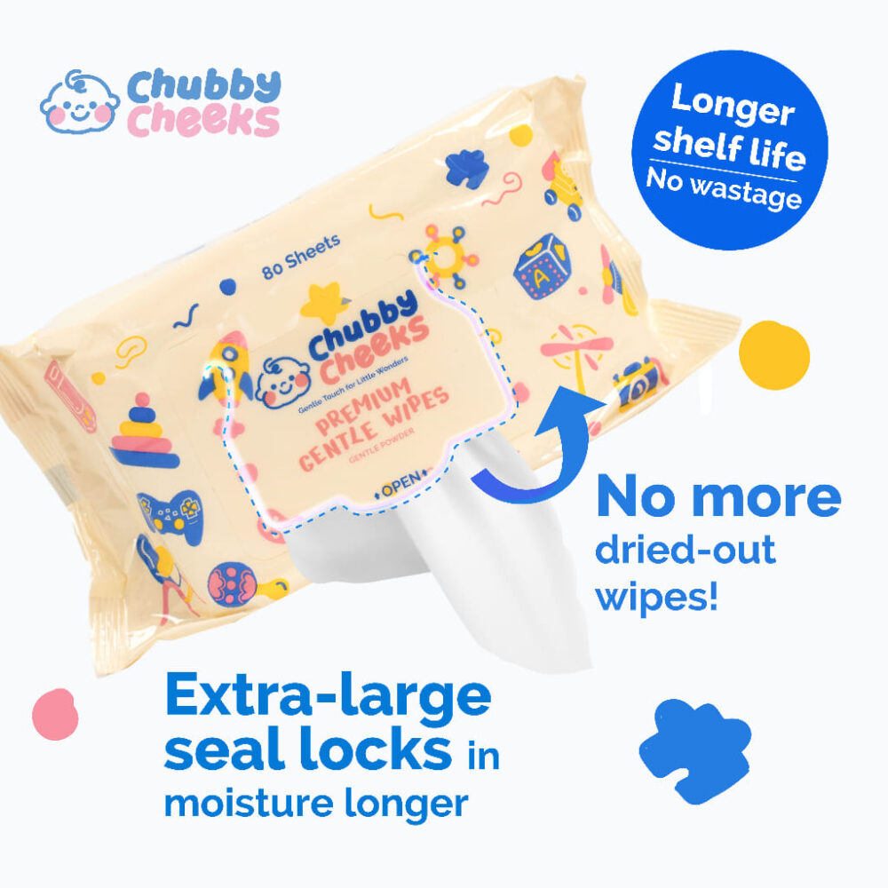 Chubby Cheeks Premium Gentle Wipes - 160pcs Bundle Package - Image 7